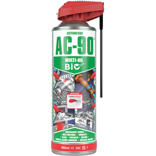 ACTION CAN Αντισκωριακό - λιπαντικό bio twin spray 400ml AC-90.400