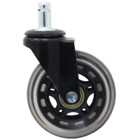 Ρόδα επίπλων 75mm PU με πύρο 11Χ22mm Α-Ρ347
