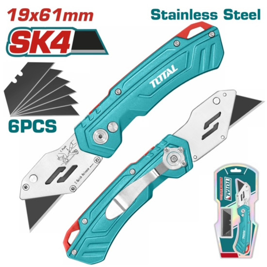 TOTAL Αναδιπλούμενο μαχαίρι 180mm THT5136288