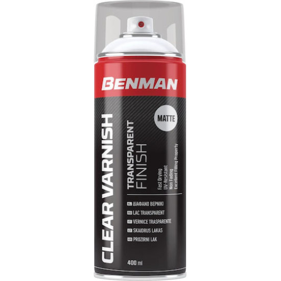 SPRAY MORRIS Σπρεϊ διάφανο βερνίκι ματ  400ml CLEAR VARNISH MATT