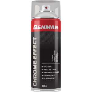 SPRAY BENMAN  Σπρεϊ  χρωμέ χρώμα ασημί 400ml CHROME EFFECT