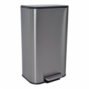 ANKOR Κάδος απορριμάτων SOUL 30L SOFT CLOSE FINGER PRINT PROOF INOX ματ 837519