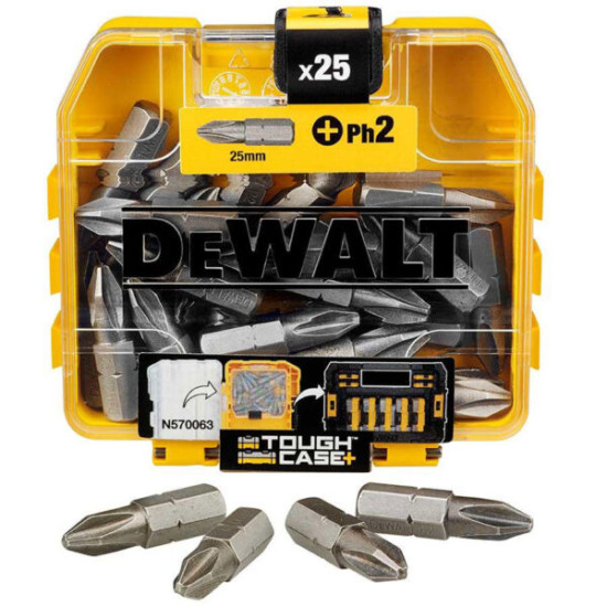DeWALT Μύτες PH 2Χ25mm 25 τεμάχια DT71522