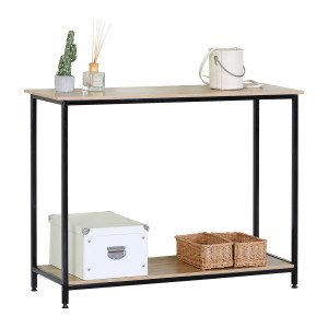 SIDIRELA Kονσόλα μέταλλο - ξύλο 106Χ35Χ81cm E-0044