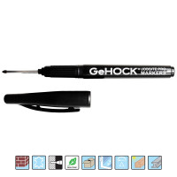 GEHOCK Μαρκαδόρος σημαδέματος ανεξίτηλος μαύρος με μακριά μύτη GMB36