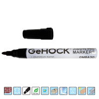 GEHOCK Μαρκαδόρος Alu ανεξίτηλος μαύρος GMBA30