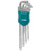 TOTAL Επαγγελματικό σετ TORX 9 τεμάχια / Τ10-Τ50 THT106392