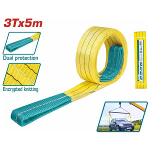 TOTAL Σαμπανί ιμάντας ανύψωσης 3Τ / 5m / 90mm THTWS0305