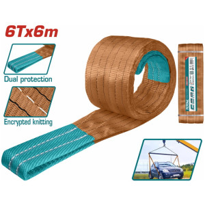 TOTAL Σαμπανί ιμάντας ανύψωσης 6Τ /6m / 180mm THTWS0606