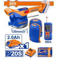 WADFOW Σετ δονητικό πλακιδίων μπαταρίας Li-ion 20V / 2Ah / 1 μπαταρία WOS241185