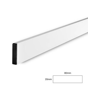 LAMEL Πήχης αλουμινίου για επιχρίσματα 80Χ20mm 200cm 39.37110