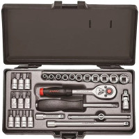 FORCE Κασετίνα καστάνια με καρυδάκια 1/4'' 27 τεμάχια 2281