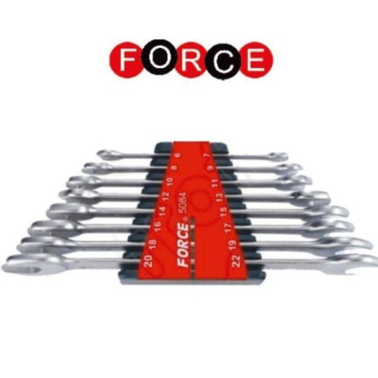 FORCE Σετ γερμανικά κλειδιά 8 τεμαχίων 7-22mm 5084
