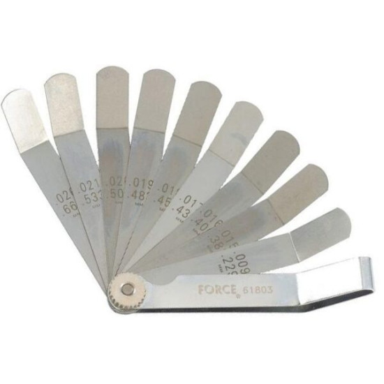 FORCE Φίλλερ με 9 κυρτές λάμες 0.009"-0.026" / 0.229mm-0.660mm 61803