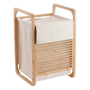 SIDIRELA Καλάθι απλύτων bamboo 40X35X60.5 Ε-1323