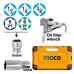 INGCO Εργαλεία xειρός και kαρυδάκια 1/4"-1/2"-3/8'' σετ 135 τεμάχια HKTHP21351