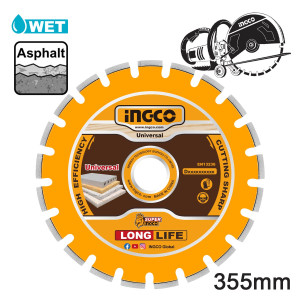 INGCO Διαμαντόδισκος δομικών υλικών Φ355x25.4Χ12mm DMD033551