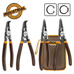 INGCO Ασφαλειοτσίμπιδα 180mm σετ 4 τεμαχίων HCCPS26180