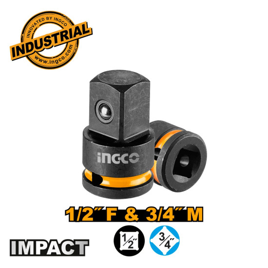 INGCO Αντάπτορας Impact-Αέρος με υποδοχή 1/2'' και Έξοδο 3/4'' HIAD1234