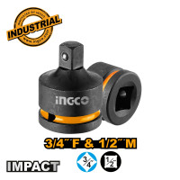 INGCO Αντάπτορας Impact-Αέρος με υποδοχή 3/4'' και Έξοδο 1/2'' HIAD3412