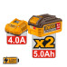 INGCO Γωνιακός τροχός μπαταρίας 125mm 20V Li-Ion με αντικραδασμική πλαϊνή λαβή CAGLI2120272E