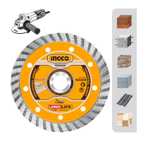 INGCO Διαμαντόδισκος Turbo ξηράς και υγρής κοπής DMD031152