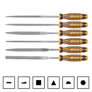 INGCO Μίνι λίμες σετ 6 τεμαχίων 140mm
