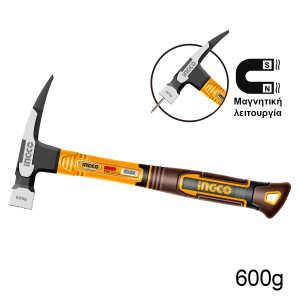 INGCO Σφυρί προκοβγάλτης σκεπάδων μαγνητικό 600g HCH81060