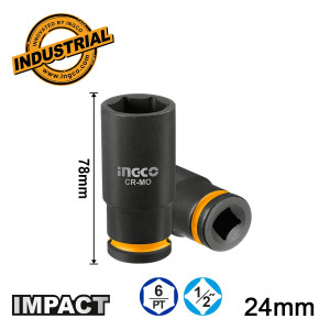 INGCO Καρυδάκι μακρύ Impact-Αέρος 1/2" 24mm HDIS12242L