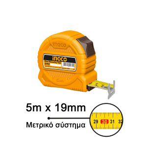 INGCO Μέτρο ρολλό 5mΧ19mm HSMT39519-1
