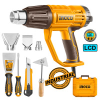 INGCO Πιστόλι θερμού αέρα 2000W + εργαλεία χειρός + βαλίτσα HG200058E