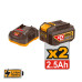 INGCO Γωνιακός τροχός μπαταρίας 115mm 42V Li-Ion CAGLI4128112E