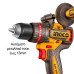 INGCO Κρουστικό δραπανοκατσάβιδο Compact μπαταρίας 42V Li-Ion 99Nm CIDLI429982E