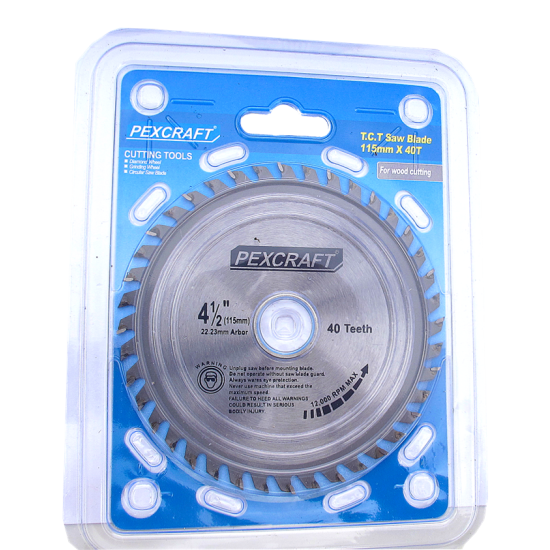 PEXCRAFT Δίσκος ξύλου για γωνιακό τροχό 115mmX40 δόντια 00663