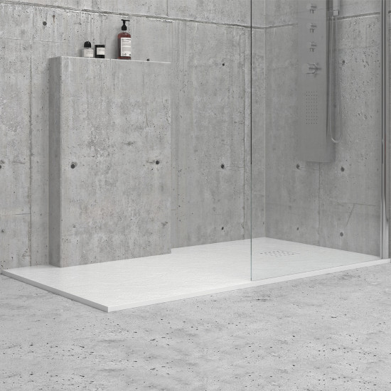 Ντουζιέρα ορθογώνια υψηλής αντοχής CLASSIC Bianco KARAG 100x70cm