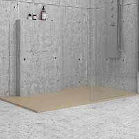 Ντουζιέρα ορθογώνια υψηλής αντοχής CLASSIC Beige KARAG 160x80cm