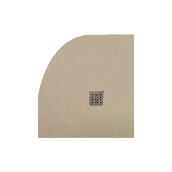 Ντουζιέρα ημικυκλική υψηλής αντοχής CLASSIC Beige KARAG 80x80cm