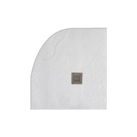 Ντουζιέρα ημικυκλική υψηλής αντοχής CLASSIC Bianco KARAG 80x80cm