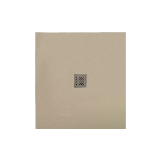 Ντουζιέρα τετράγωνη υψηλής αντοχής CLASSIC Beige KARAG 90x90cm