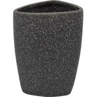 ANKOR Ποτηράκι μπάνιου κεραμικό γκρι 7.3Χ7Χ10cm 813049