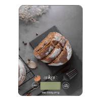 ANKOR Ηλεκτρονική ζυγαριά κουζίνας 5kg  γυάλινη ΨΩΜΙ 15X21.5X1.6cm 840564