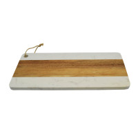 ANKOR Ξύλο κοπής με άσπρο μάρμαρο 16Χ35cm 809981