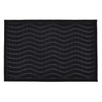 ANKOR Ποδόμακτρο καουτσούκ με PINS μαύρα κύματα 60X40cm 812301