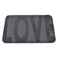 ANKOR Πατάκι μπάνιου sbr memory foam love γκρι 50Χ80cm 815456