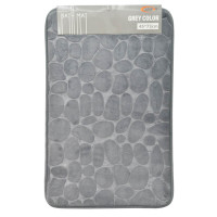 ANKOR Πατάκι μπάνιου memory foam γκρι pvc 45X73cm 815609