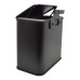 ANKOR Κάδος απορριμάτων 5lt inox σε μα΄΄υρο ματ χρώμα με γάντζο για ντουλάπι 25Χ15,1Χ24,7cm 846849