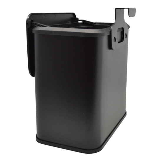 ANKOR Κάδος απορριμάτων 5lt inox σε μα΄΄υρο ματ χρώμα με γάντζο για ντουλάπι 25Χ15,1Χ24,7cm 846849