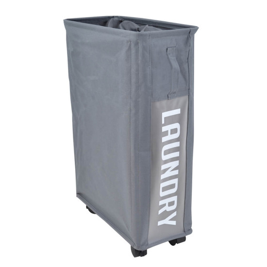 ANKOR Καλάθι απλύτων υφασμάτινο γκρι 19Χ40Χ60cm 805075