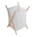 ANKOR Καλάθι απλύτων ξύλινο με λευκό σάκο 55lt 42X42X70cm 829873