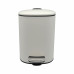 ANKOR Καλάθι μπάνιου 5lt inox τετράγωνο άσπρο ματ soft close 824755